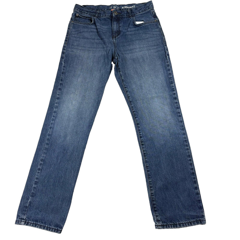 The Children’s Place Boys Jeans Size 16 Straight Fit Blue Denim Classic Wash